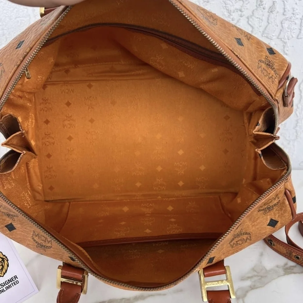 MCM Viestos Boston bag